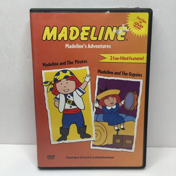 Set 2 DVD Madeline's Adventures 4 Episodes Pirates Gypsies 40 Thieves New House - Picture 2 of 9